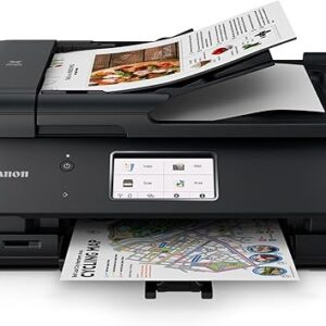 Canon PIXMA TR8620a - All-in-One Printer Home Office|Copier|Scanner|Fax|Auto Document Feeder | Photo, Document | Airprint (R), Android, Black, Works with Alexa